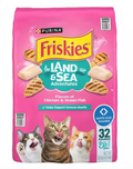 Friskies Land & Sea Adventures Dry Cat Food, Chicken + Ocean Fish, 32 lbs.
