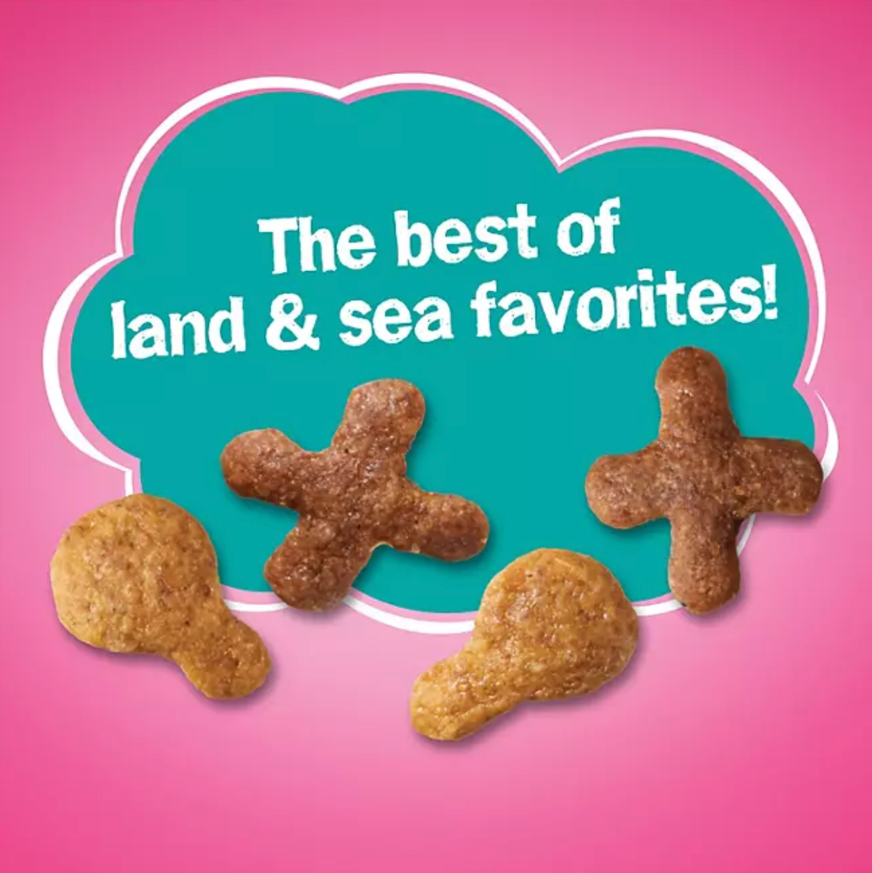 Friskies Land & Sea Adventures Dry Cat Food, Chicken + Ocean Fish, 32 lbs.