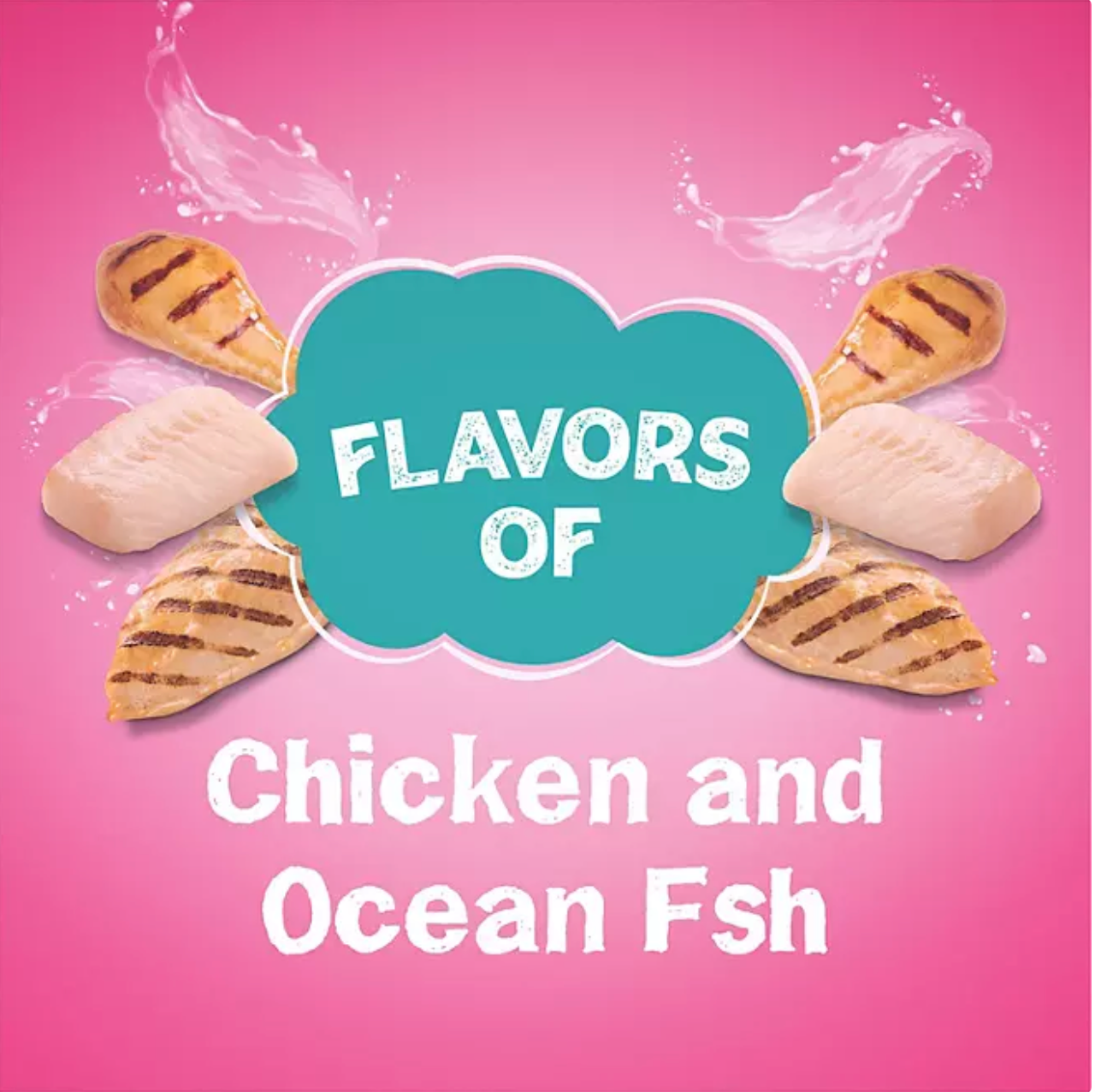 Friskies Land & Sea Adventures Dry Cat Food, Chicken + Ocean Fish, 32 lbs.