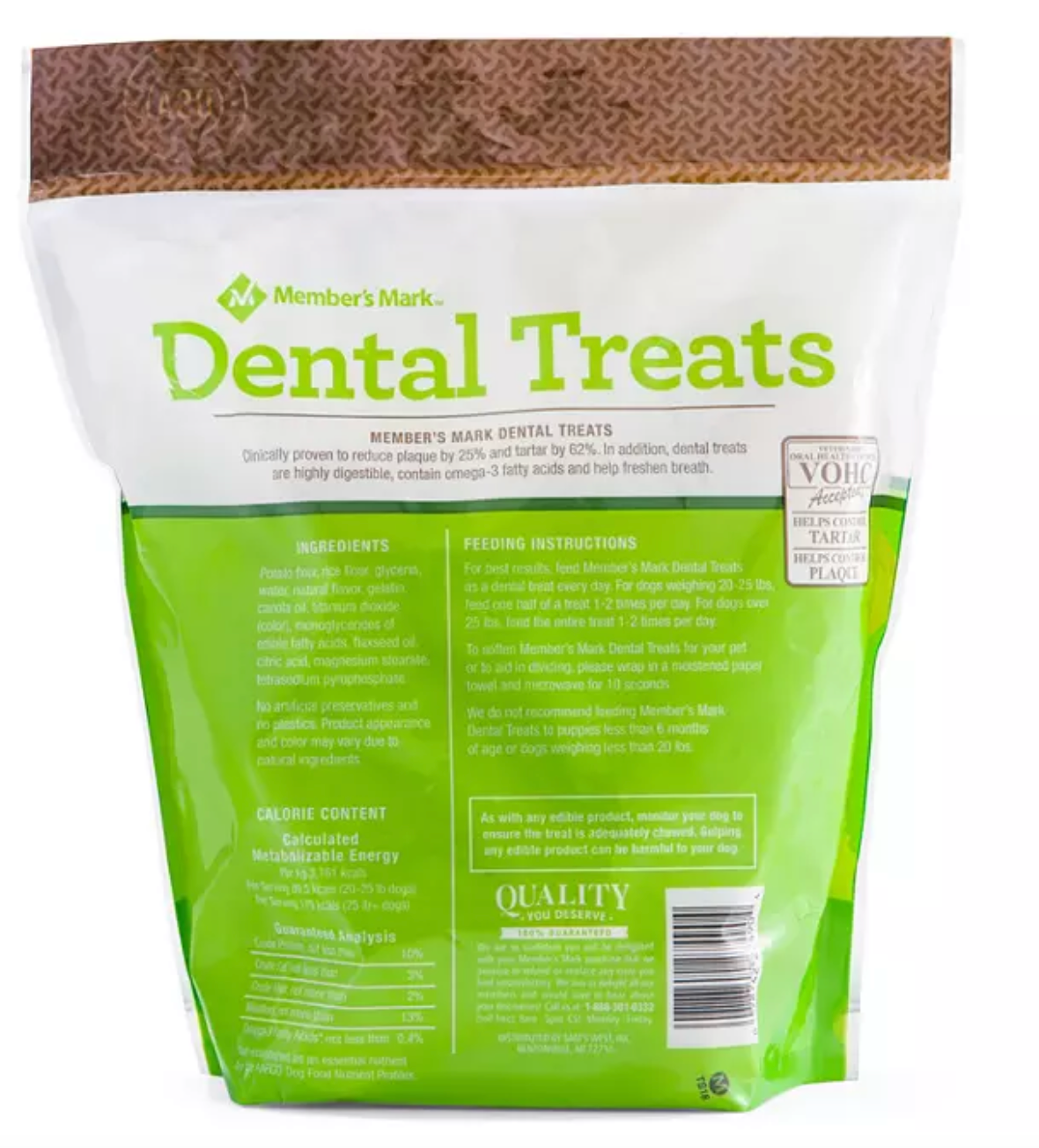 Dental Chew Treats for Dogs, 60 oz.