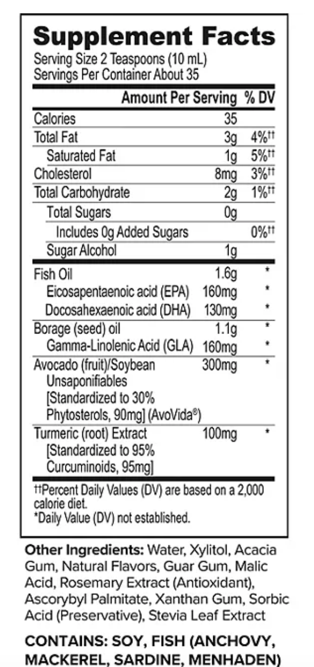 ONNIT Joint Oil: Liquid Fish Oil to Support Joint Health and Mobility, Tangerine Flavor 2 pk., 12 fl. oz.