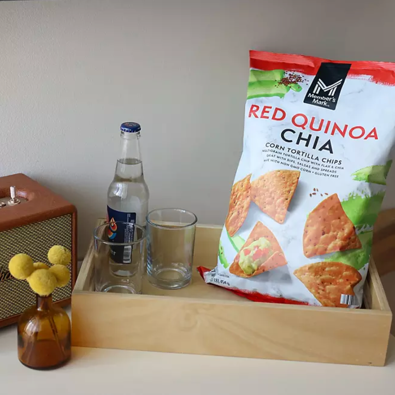 Red Quinoa Chia Corn Tortilla Chips, 16 oz.
